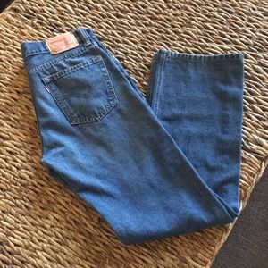 Levi 514 jeans. Medium blue. Straight leg. 29x29